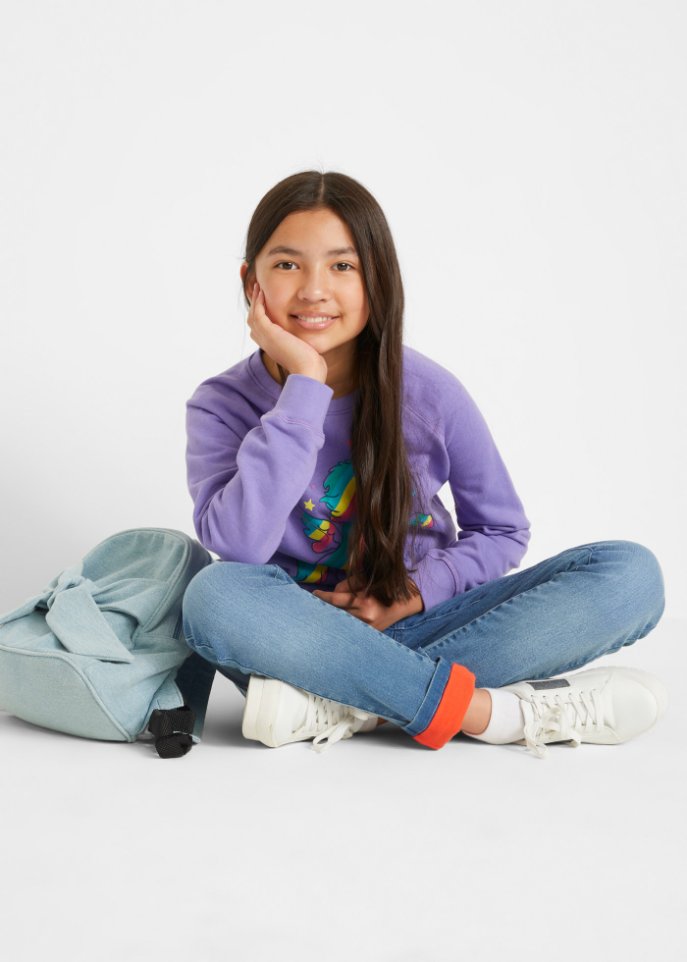 Mädchen Thermojeans mit Jerseyfutter