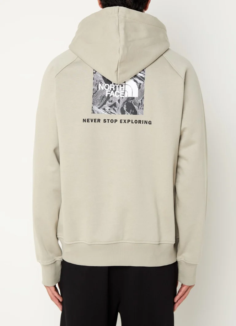The North Face Hoodie with logo and kangaroo pocket