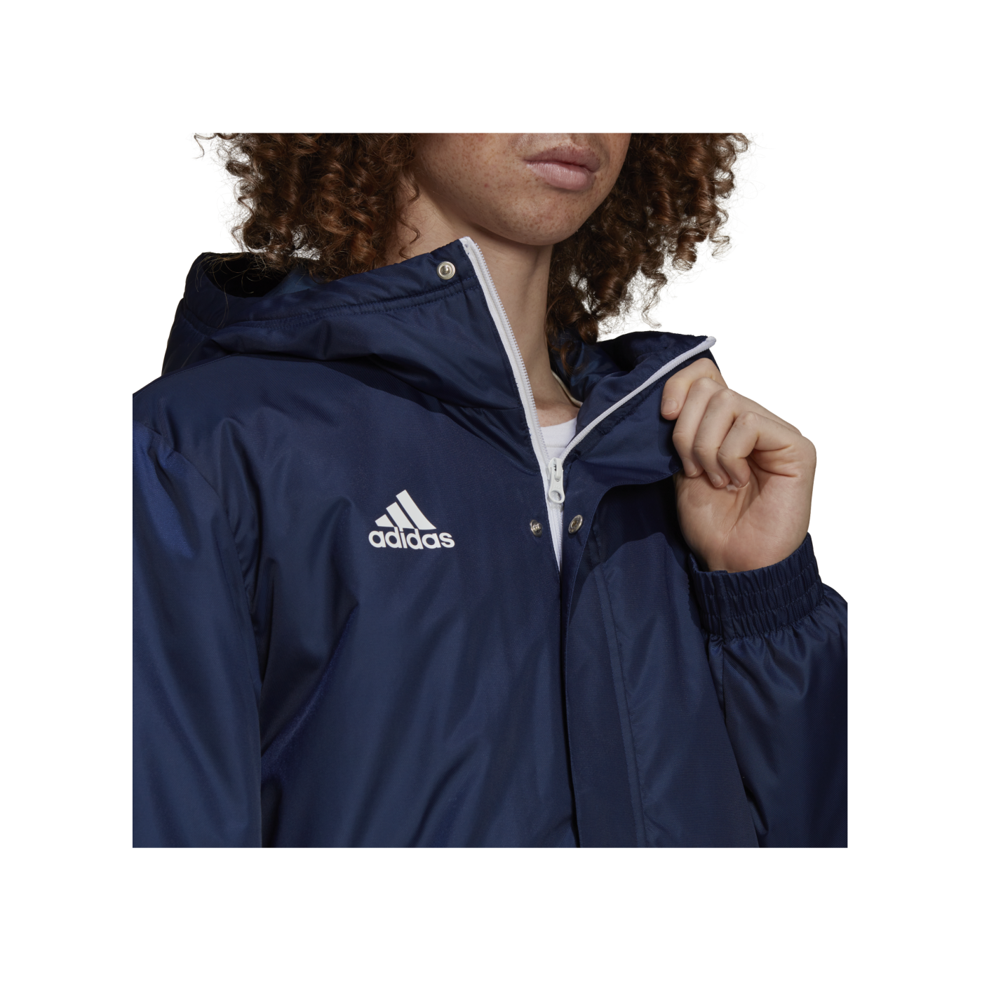 adidas Entrada 22 Stadium Winterjacke Blau