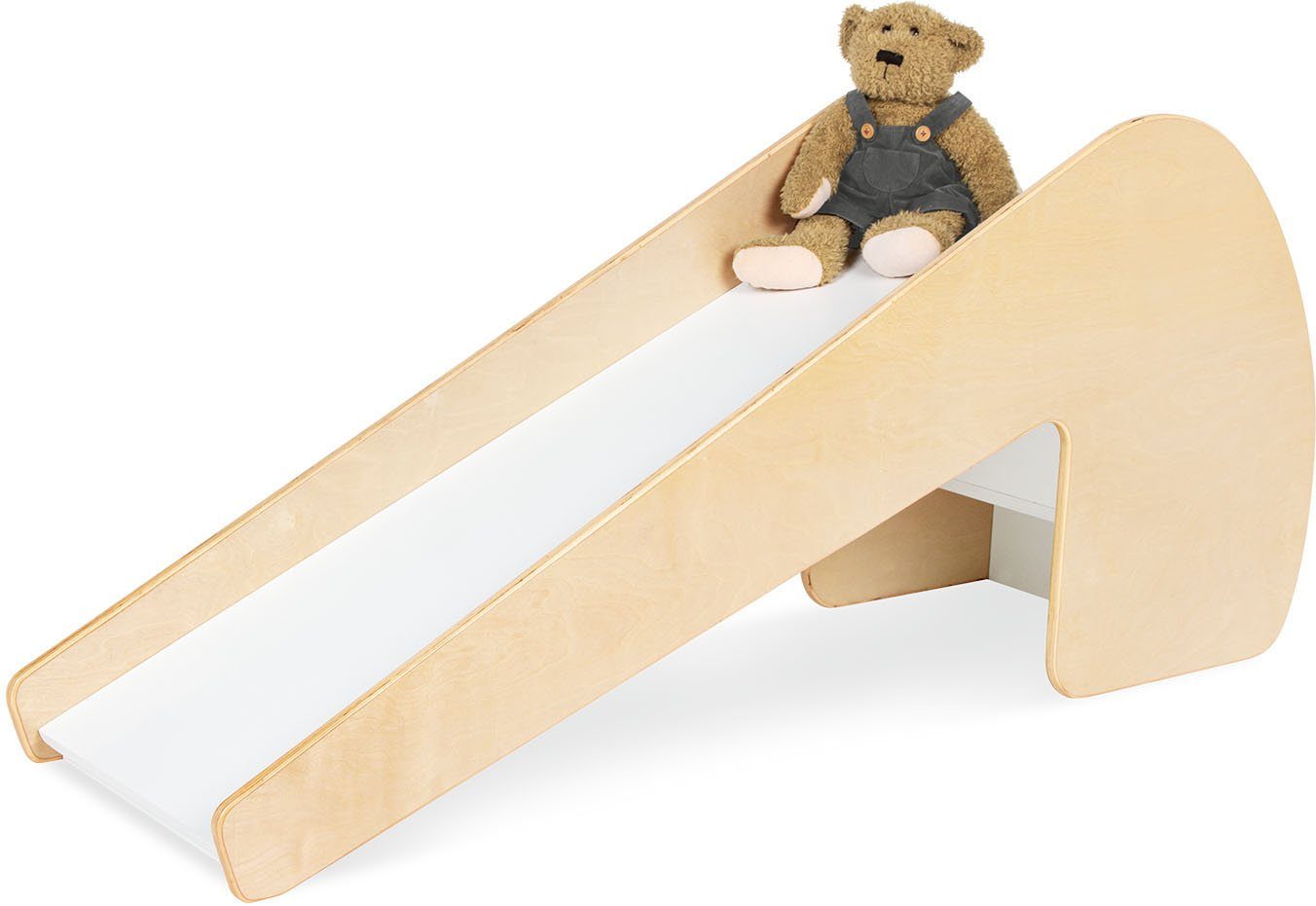 Pinolino® Indoor-Rutsche Holzspielzeug, Lotta, natur/weiß