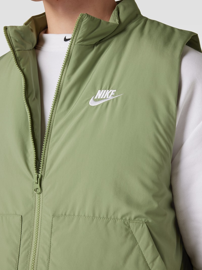 Weste mit Label-Stitching Modell 'CLUB' in hellgrün