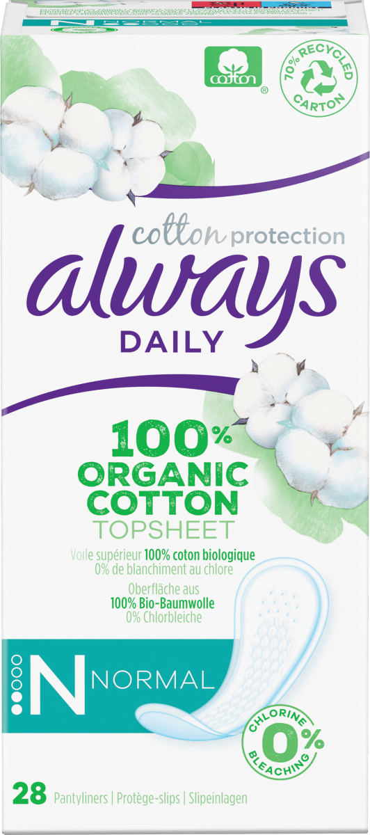 Slipeinlagen Cotton Protection Normal, 28 St