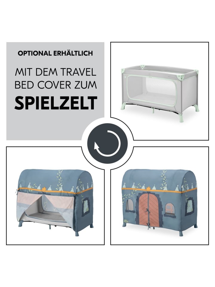 Hauck Reisebett Dream N Play Plus (mit seitlichem Einstieg) in grau,gruen günstig kaufen onesize