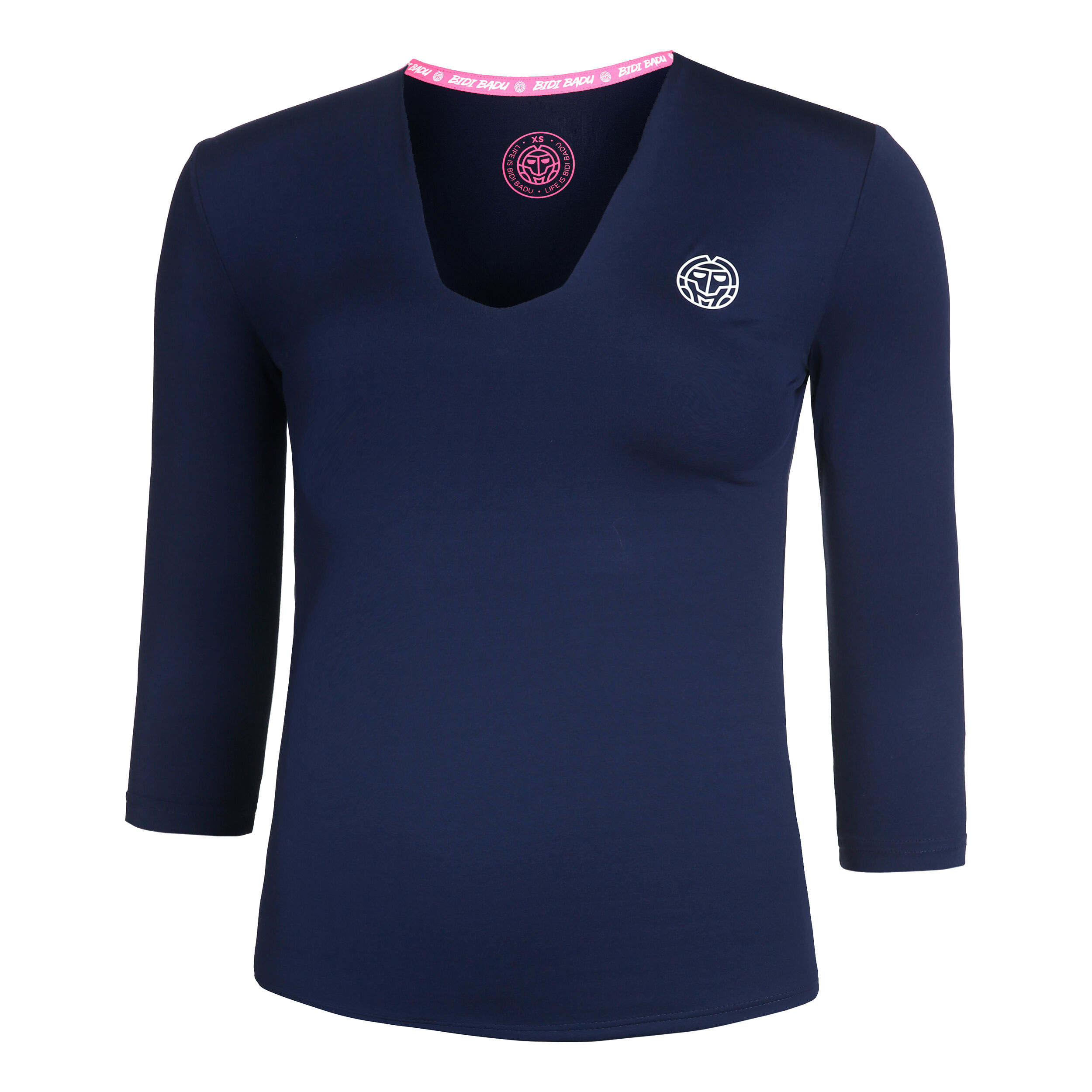 Ariana Tech V-Neck Longsleeve Damen - Dunkelblau