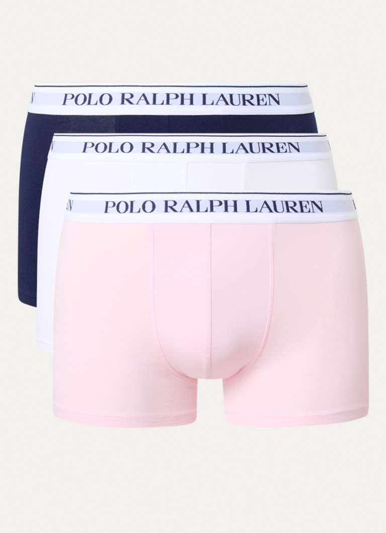 Lot de 3 boxers Ralph Lauren avec ceinture logotée