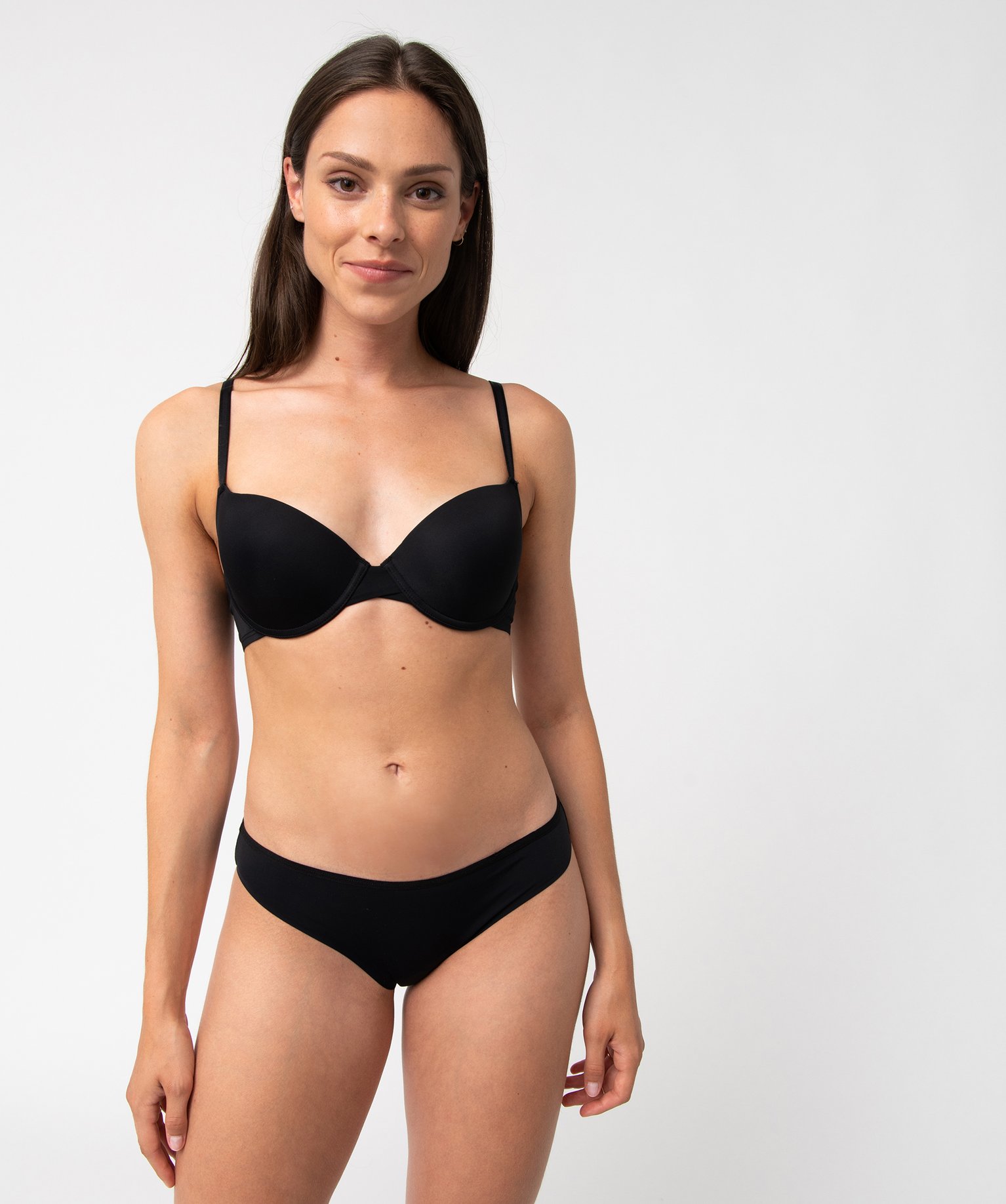 Lot de 2 slips en microfibre noir | GEMO