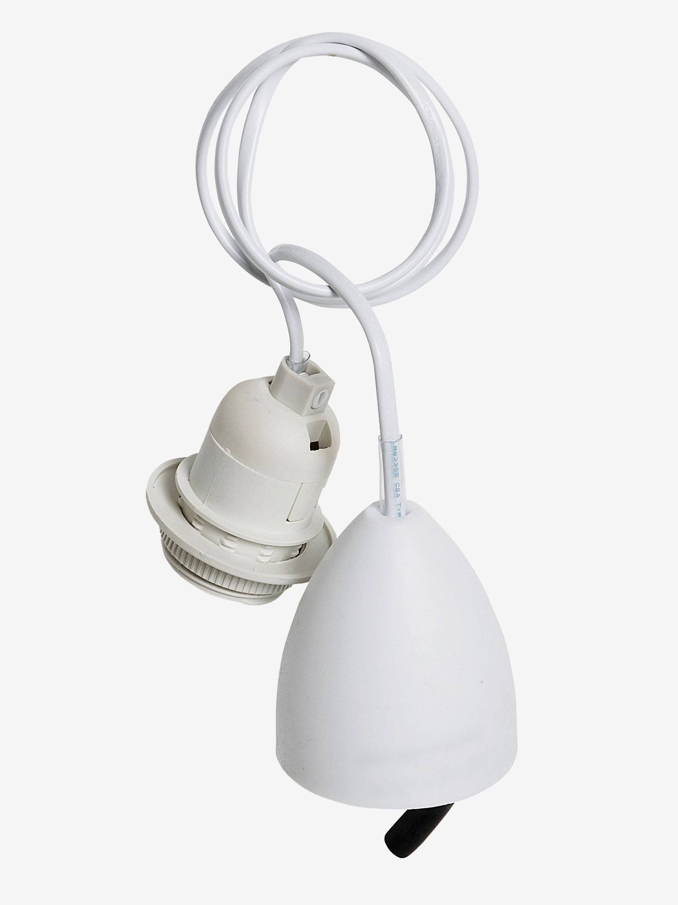 Câble et douille électrique pour luminaires blanc