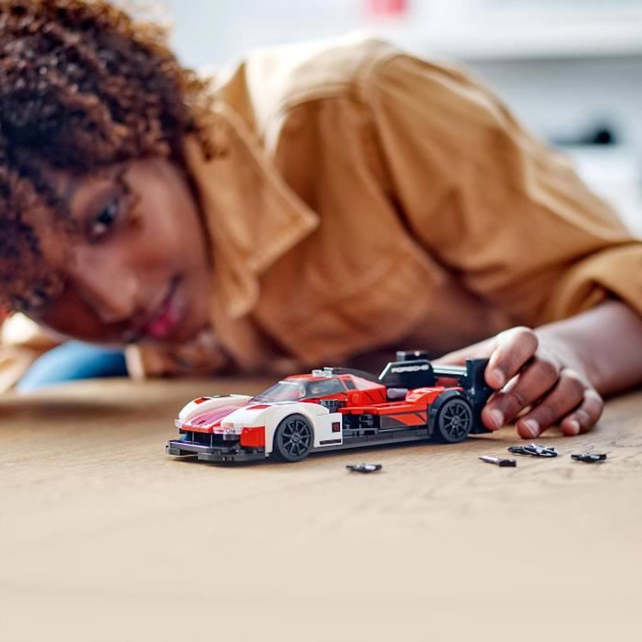 LEGO® Speed Champions 76916 Porsche 963, Kit de Maquette de Voiture de Course, Jouet pour Enfants blanc