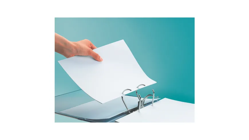 LEITZ Ordner Plastik A4 blau, breit blau