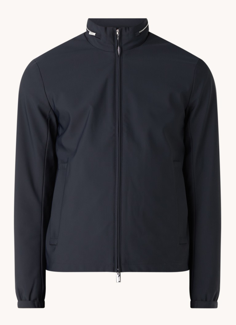 Jaqueta softshell Essential da Emporio Armani com capuz embutido