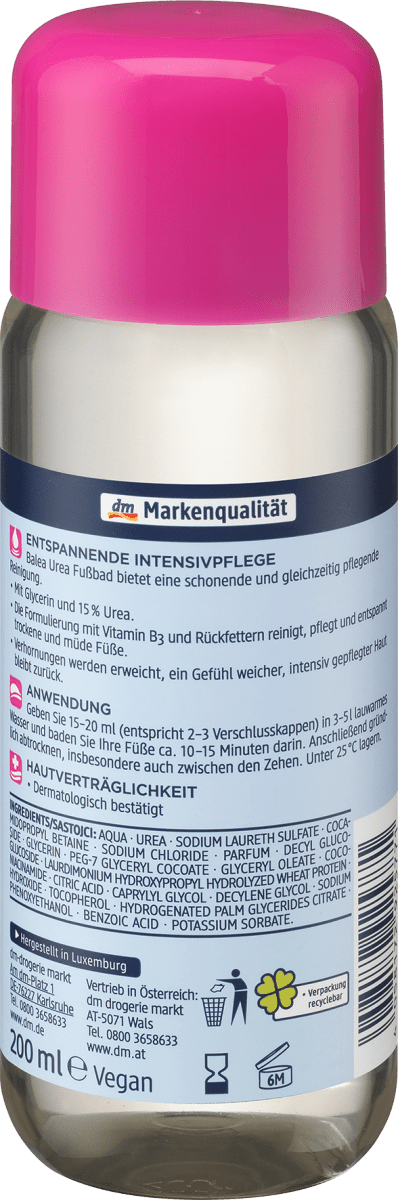 Fußbad sehr trockene Füße 15 % Urea, 200 ml