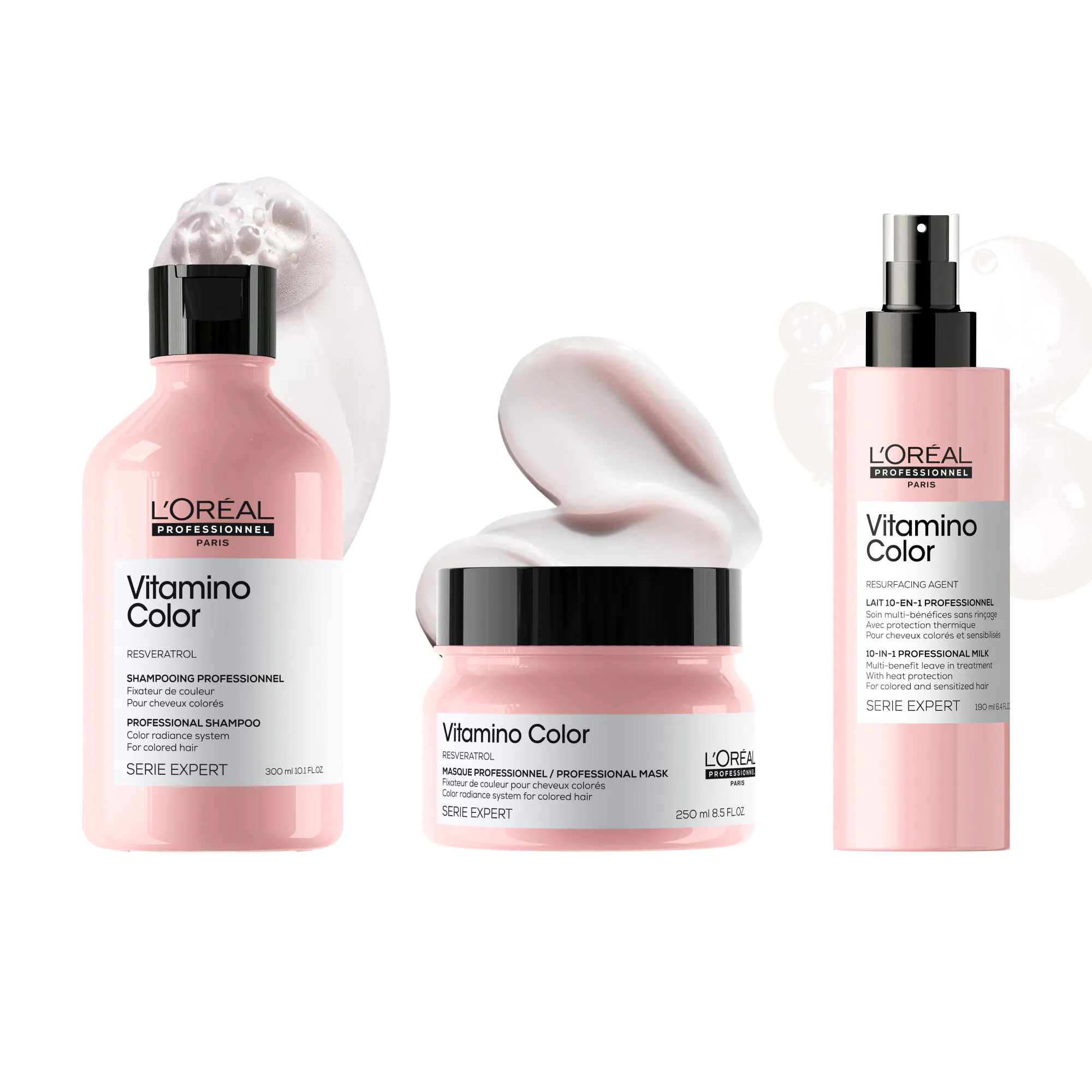Loreal Professionnel Vitamino Color Trio sæt - Shampoo + Maske + Spray