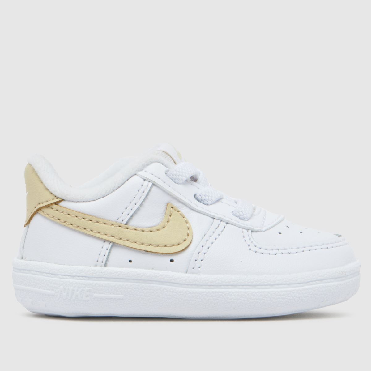 Nike fehér és zöld Air Force 1 babacipő