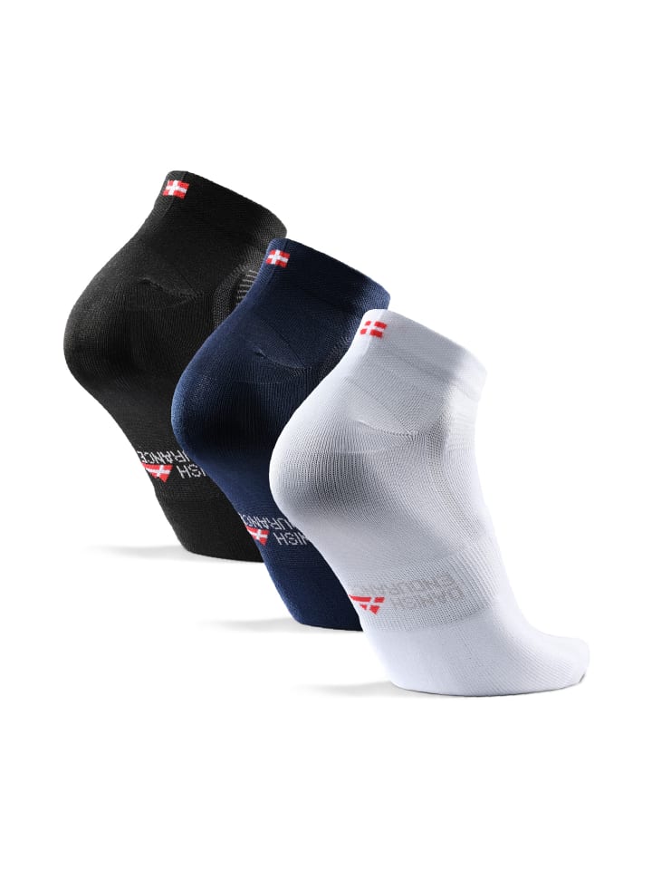 DANISH ENDURANCE Sportsocken low cycling in black/navy/white günstig kaufen