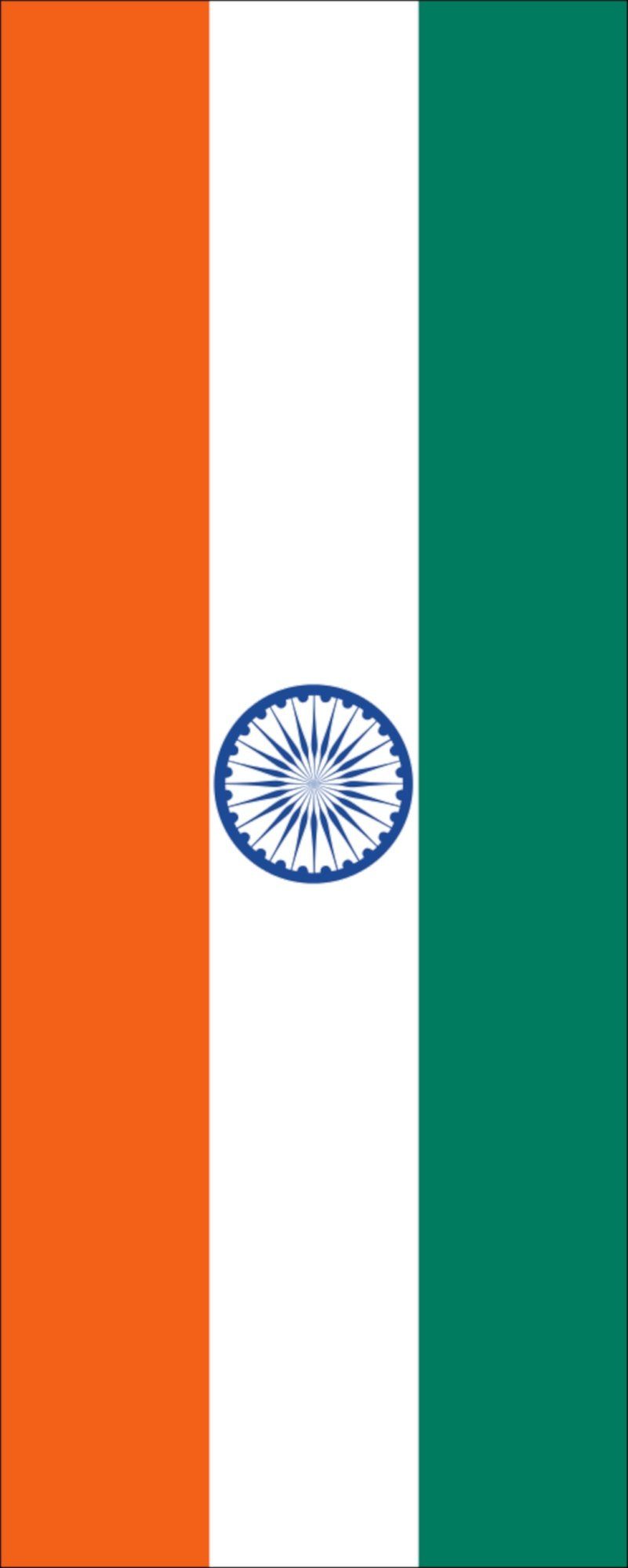 flaggenmeer Flagge Flagge Indien 110 g/m² Hochformat