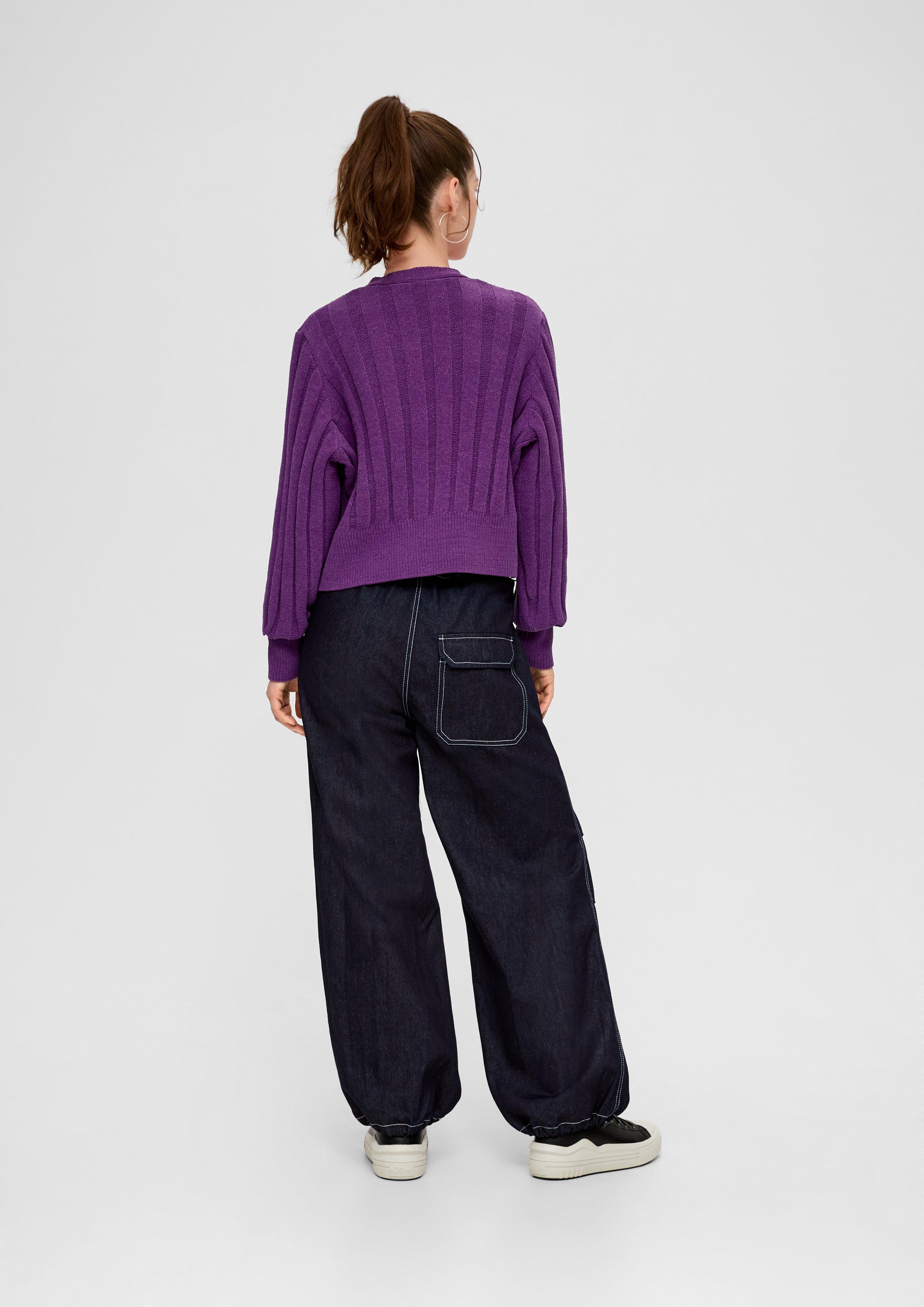 Strickjacke mit Strukturmuster  2134835-4823