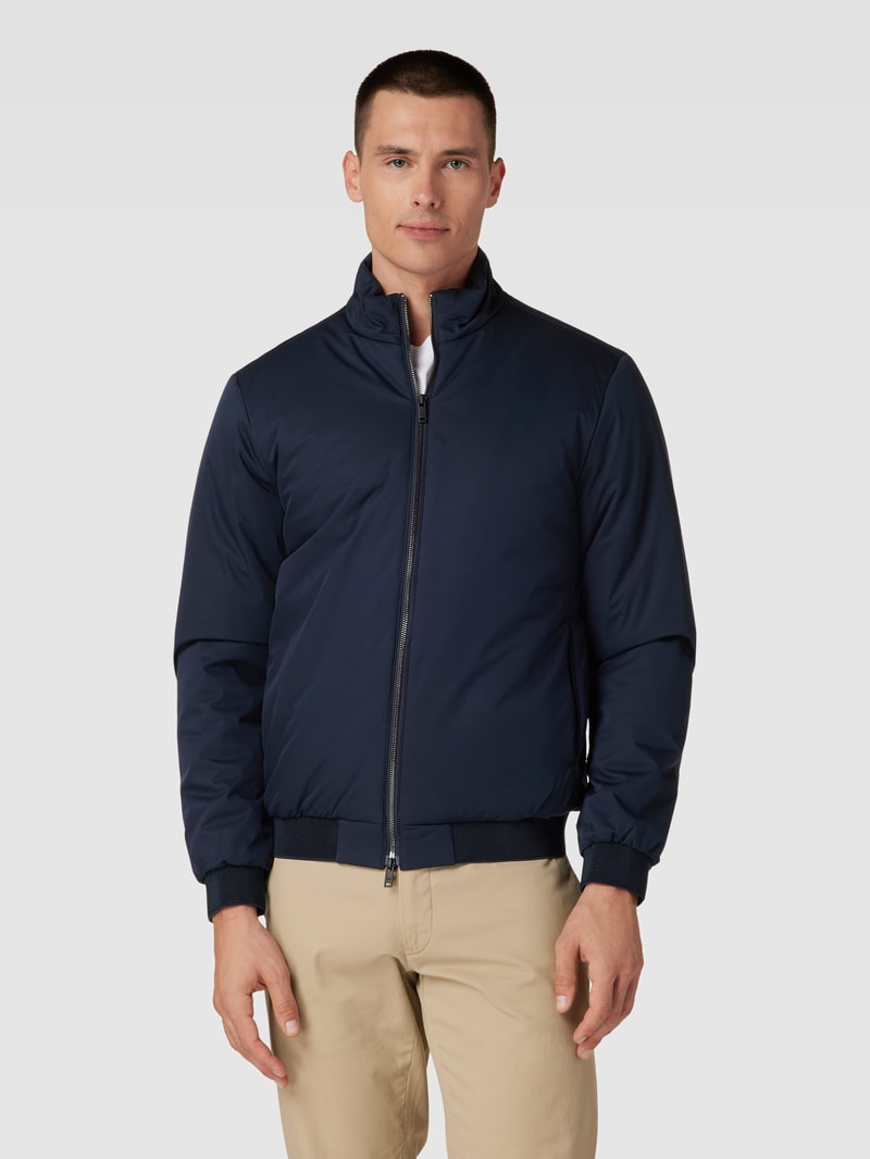 Bomberjacke mit Zweiwege-Reißverschluss in marineblau
