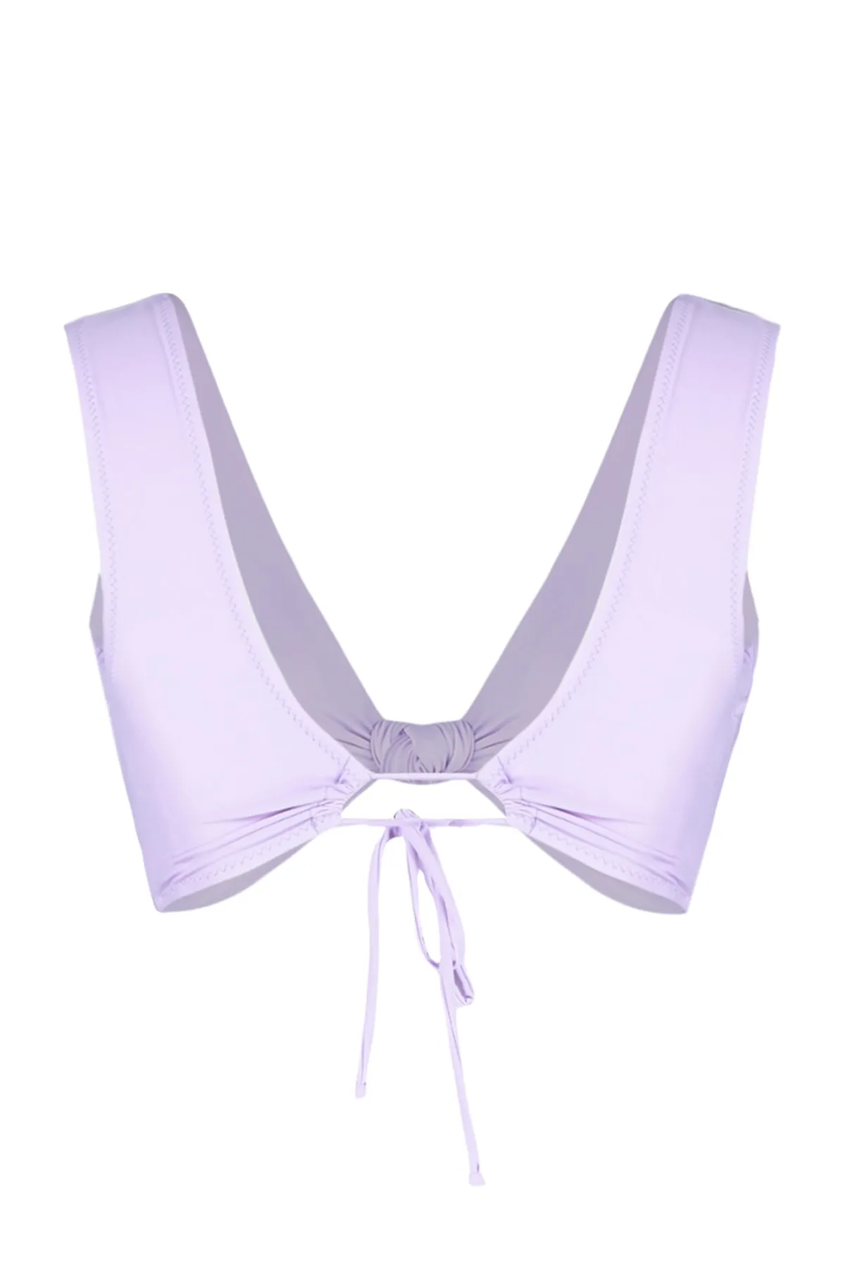 Trendyol Collection  Lilafarbenes Triangel-Bikinioberteil mit Knoten TBESS23BU00018