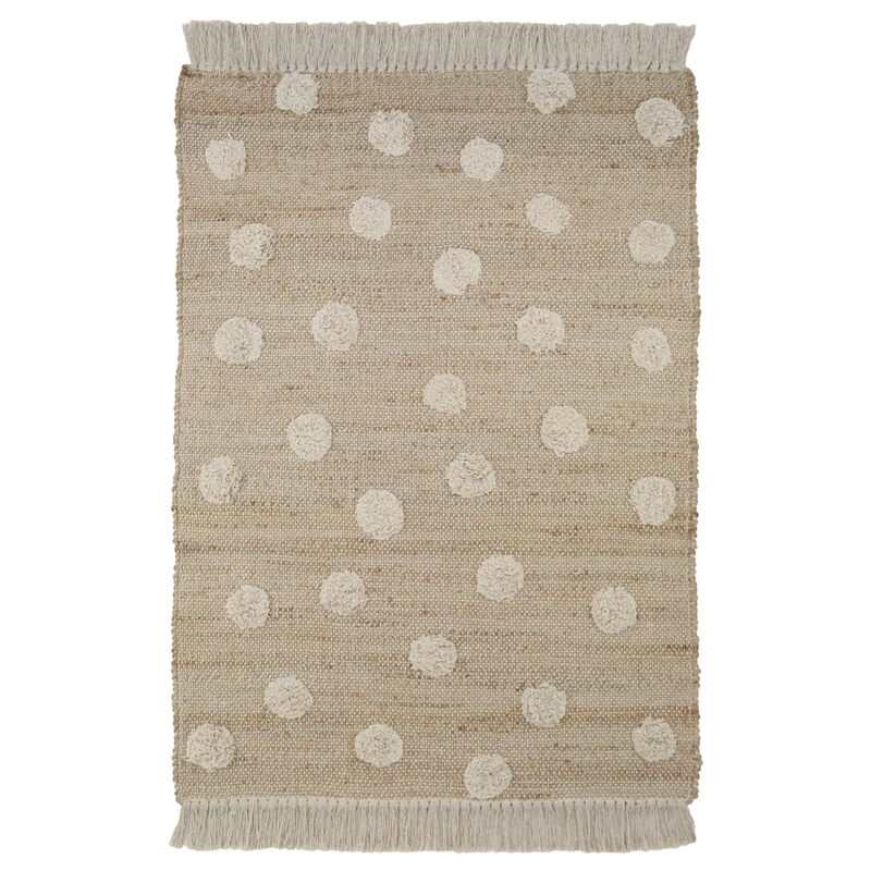 Tapis jute & coton 100x150cm NOP