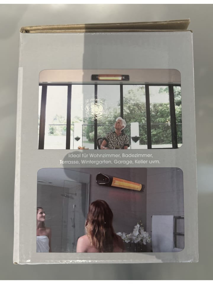 Livington Infrarot Heizstrahler Instant Heater in Schwarz günstig kaufen onesize