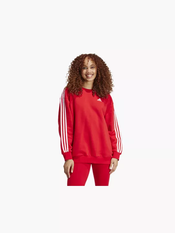 adidas 3 Streifen Fleece Oversized Sweatshirt