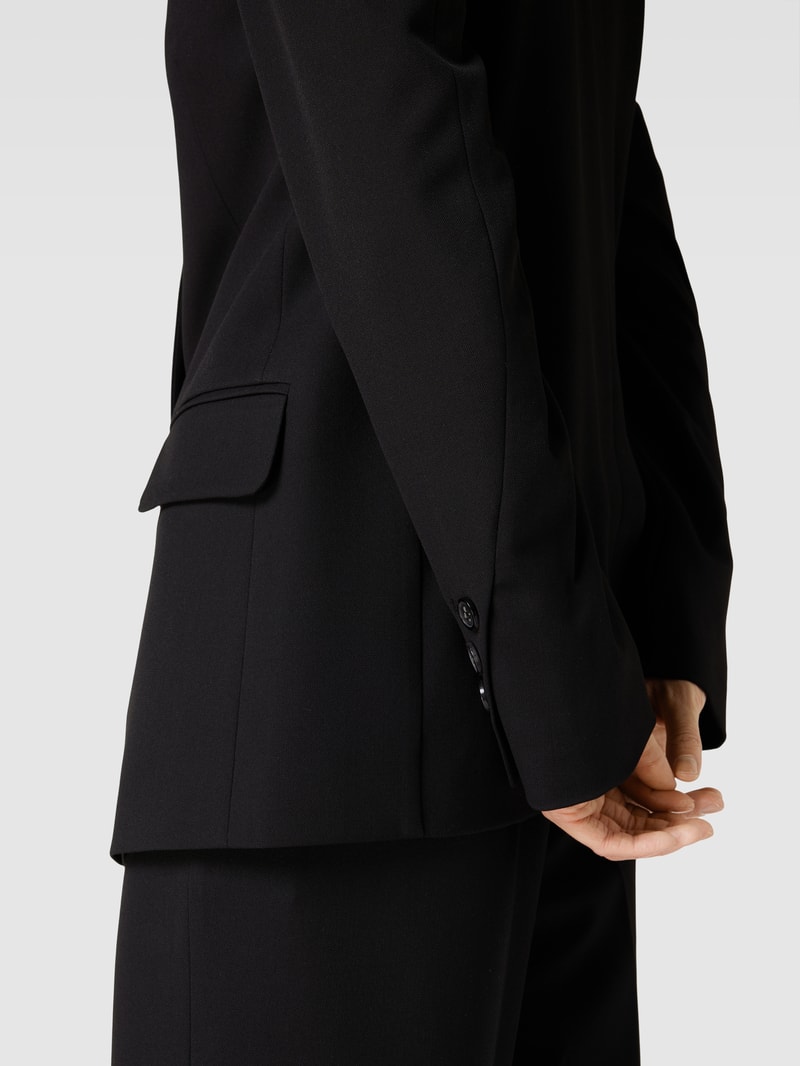 Blazer mit Knopfleiste in schwarz