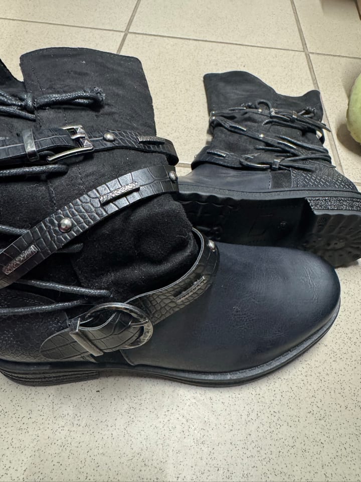 Foreverfolie Stiefel in Schwarz günstig kaufen 38