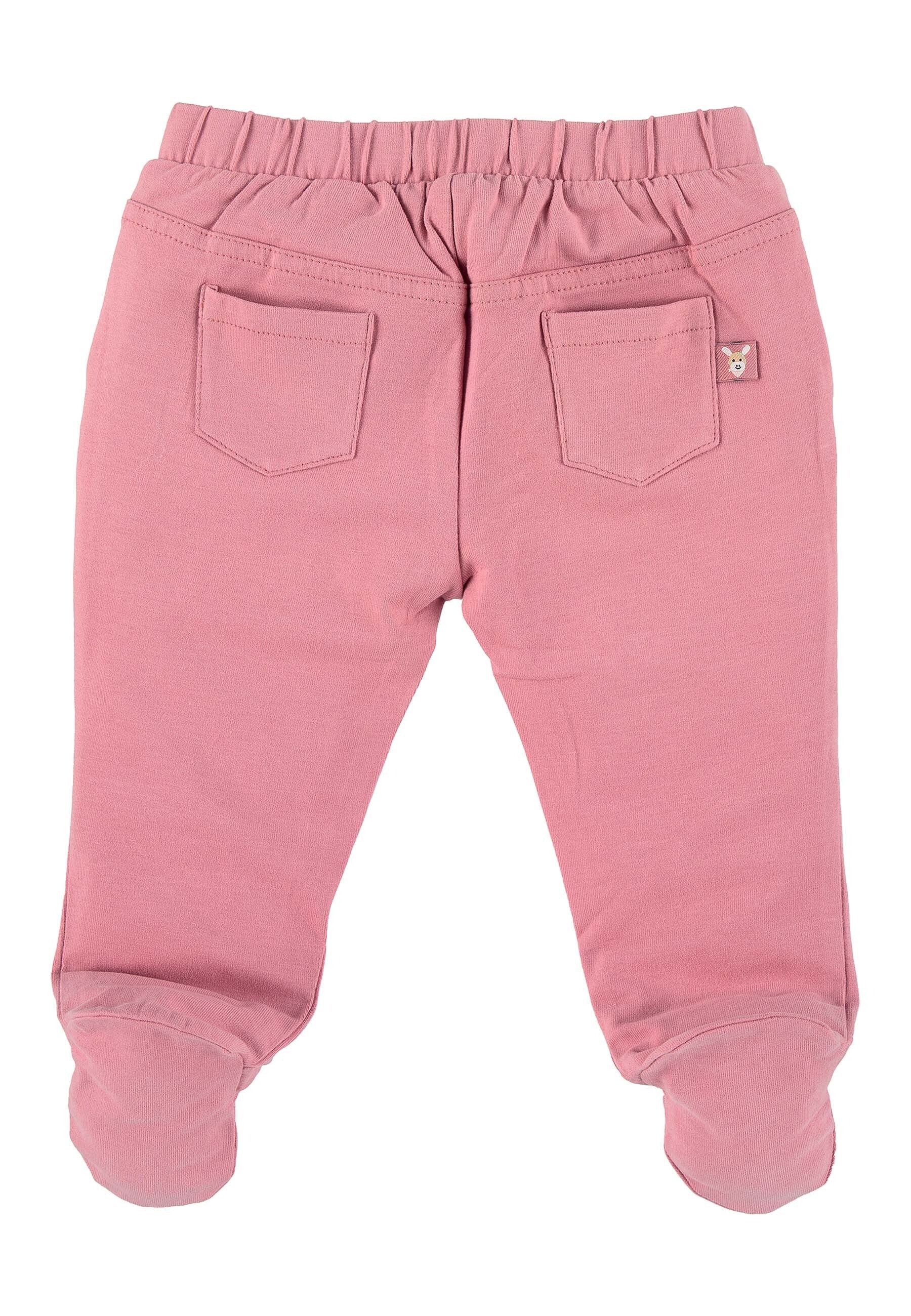 GOTS Set Langarm-Shirt u. Hose Esel Emmi Girl,Rosa