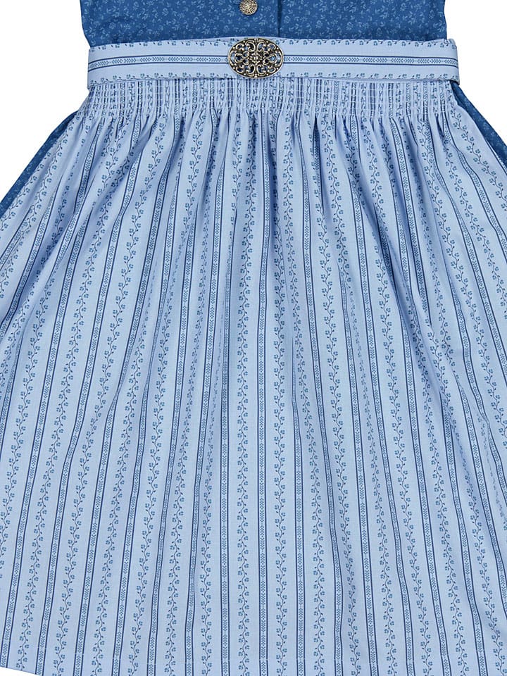 Turi Landhaus Dirndl in Blau/ Hellblau günstig kaufen