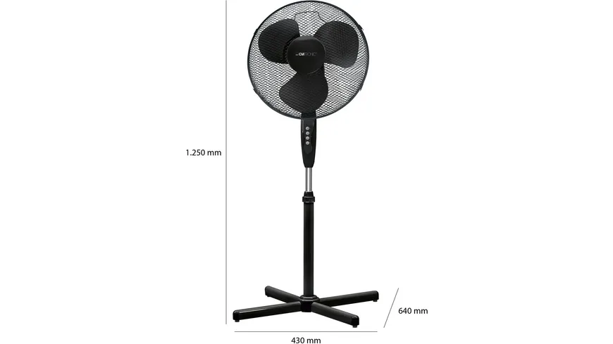 CLATRONIC Standventilator VL3603S schwarz