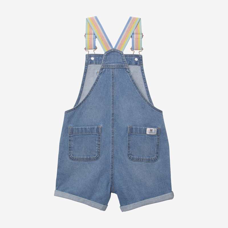 Salopette courte fille jean bleue Catimini