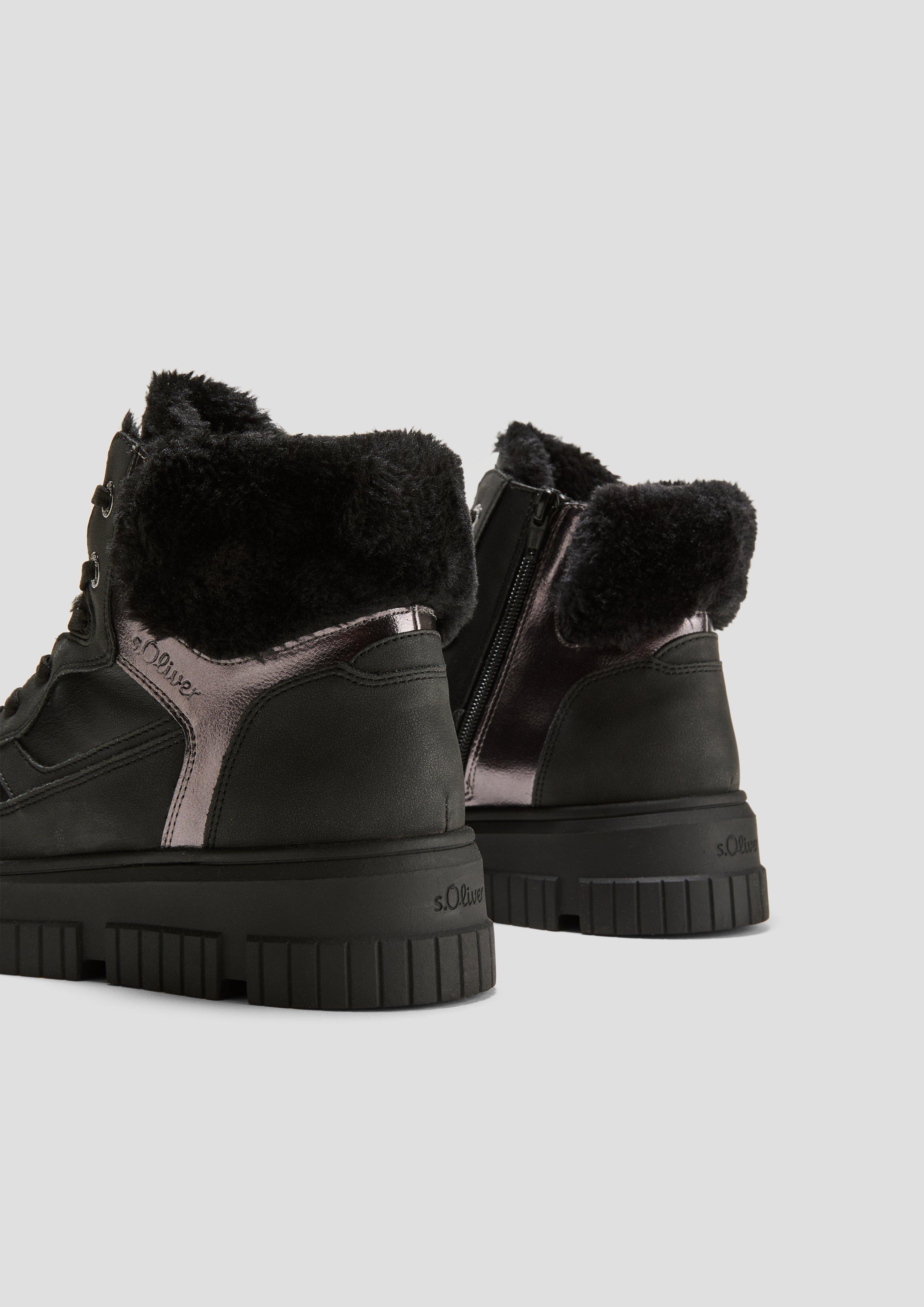 Boots im Materialmix  6008559-098