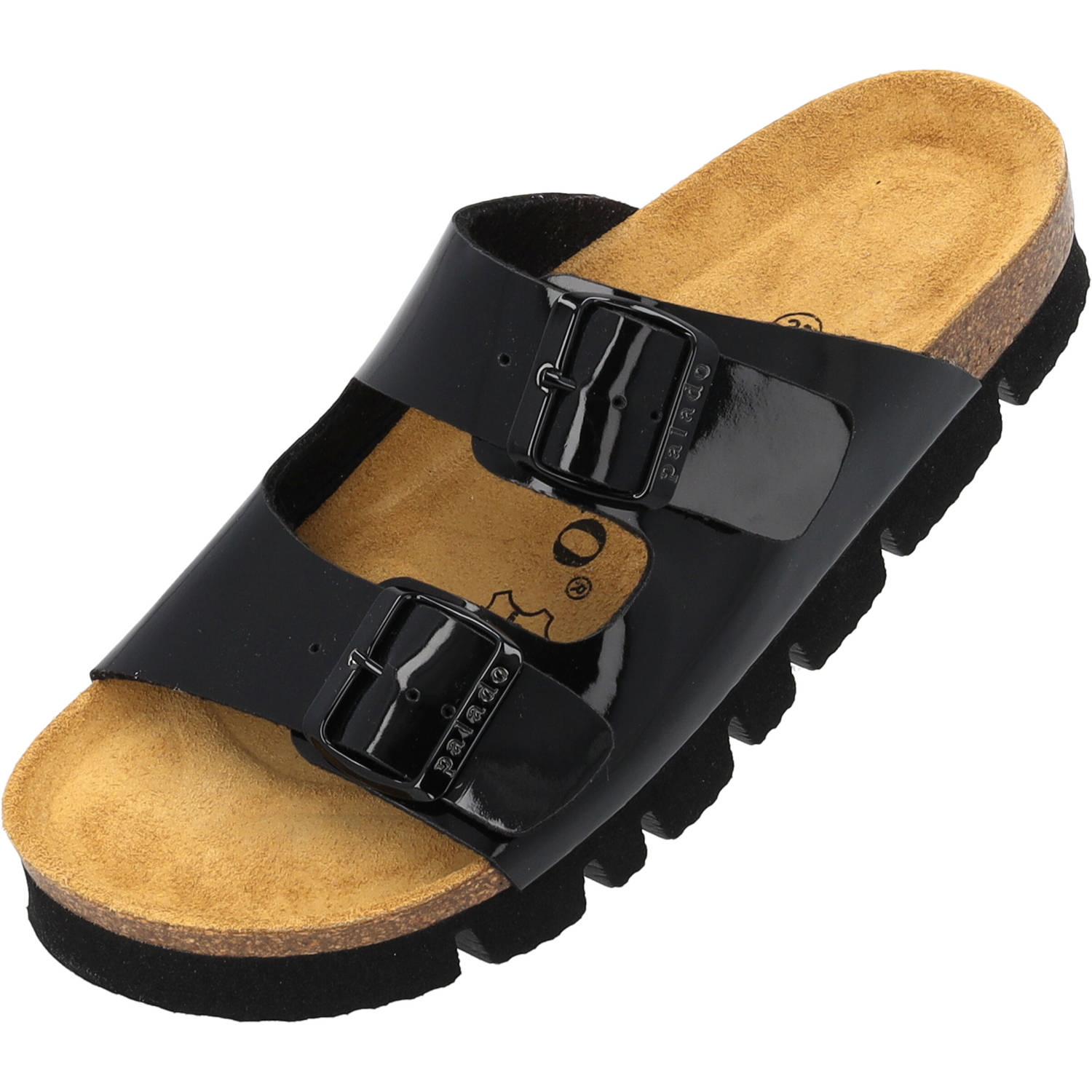 Palado Korfu PL Lack, Pantoletten, Damen, Schwarz
