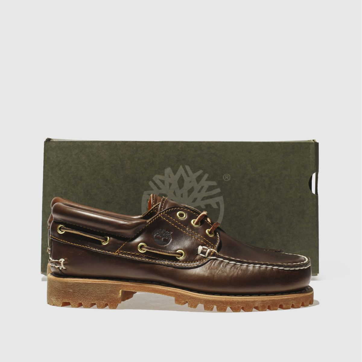 Timberland – Klassiska båtskor med 3 öglor i brunt