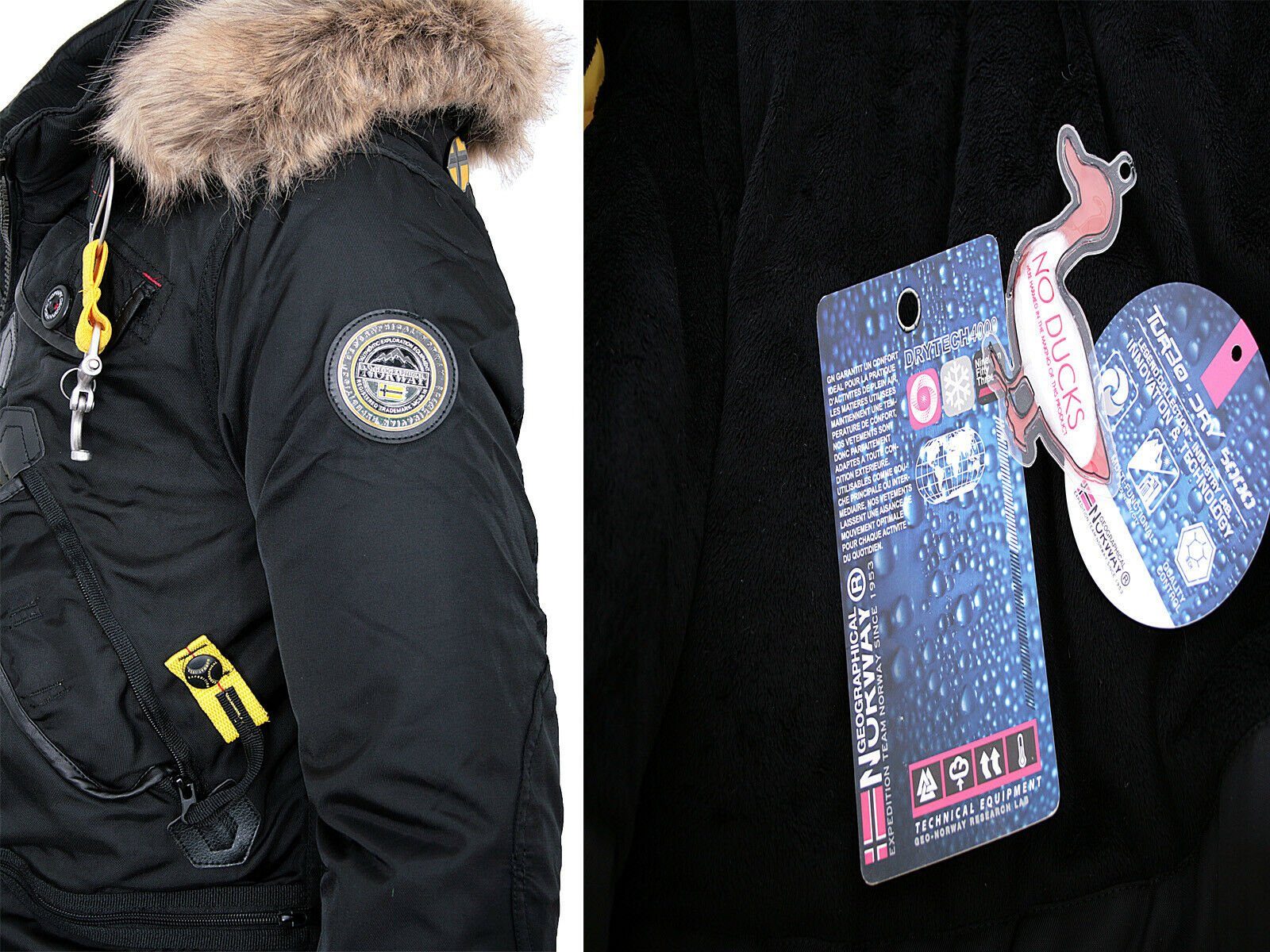 Geographical Norway Parka Winter Jacke Parka Outdoorjacke Mantel Steppjacke warm Gesteppt Luxus
