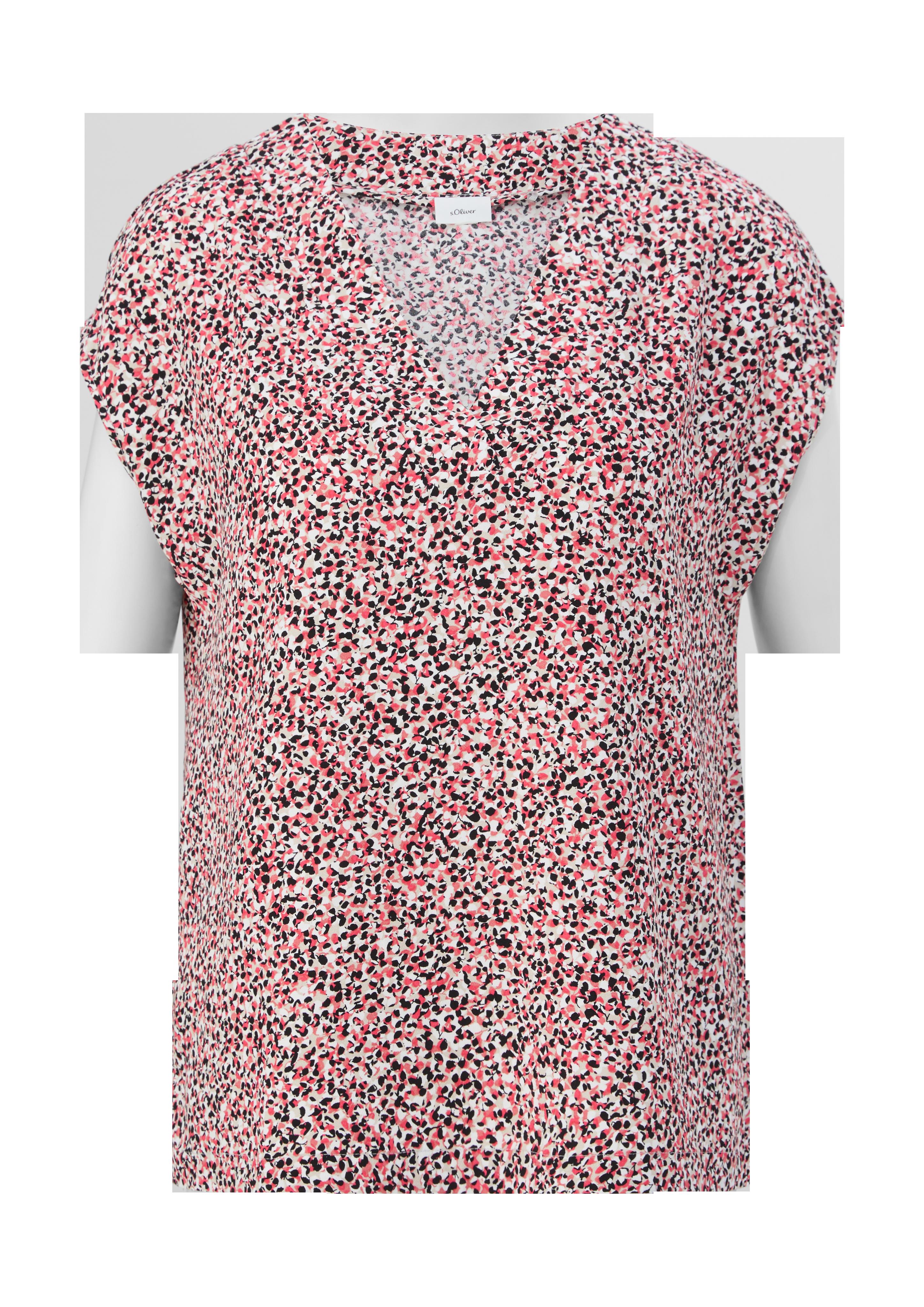 Viskosebluse mit V-Ausschnitt  2130213-45A5