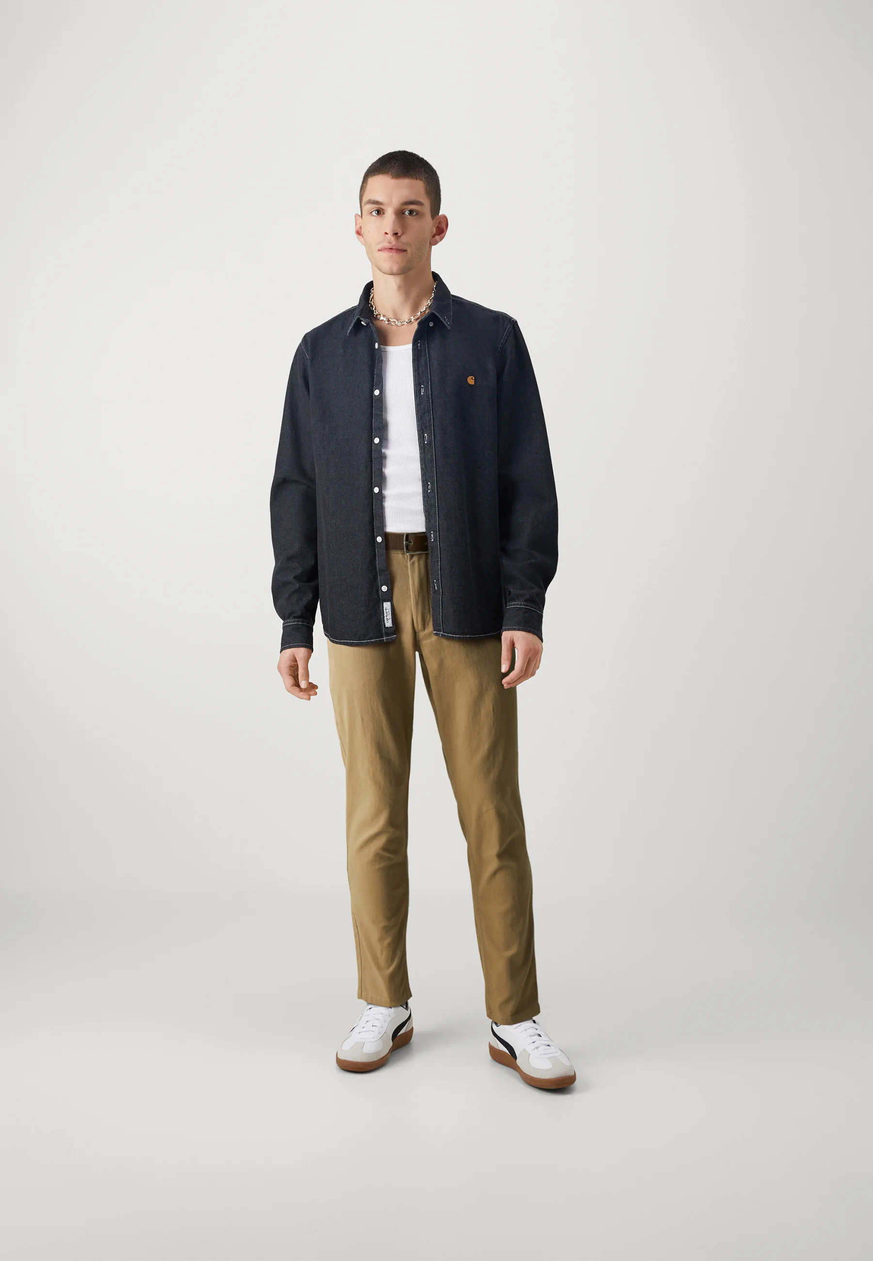 Jack & Jones PREMIUM JPSTMARCO JJDAVE CON CINTURÓN - Chino