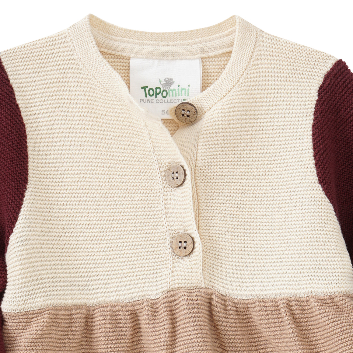 Newborn Strickkleid mit Colourblocking