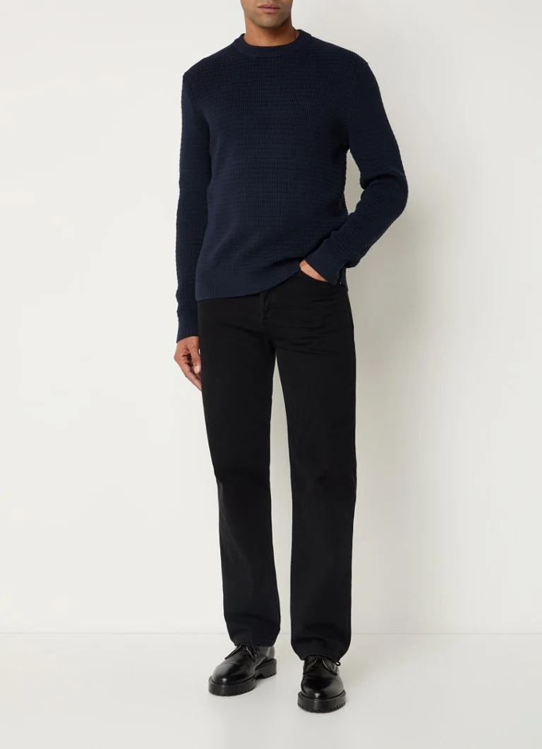 Gruby sweter Theo od Selected Homme, wykonany z organicznej bawełny.