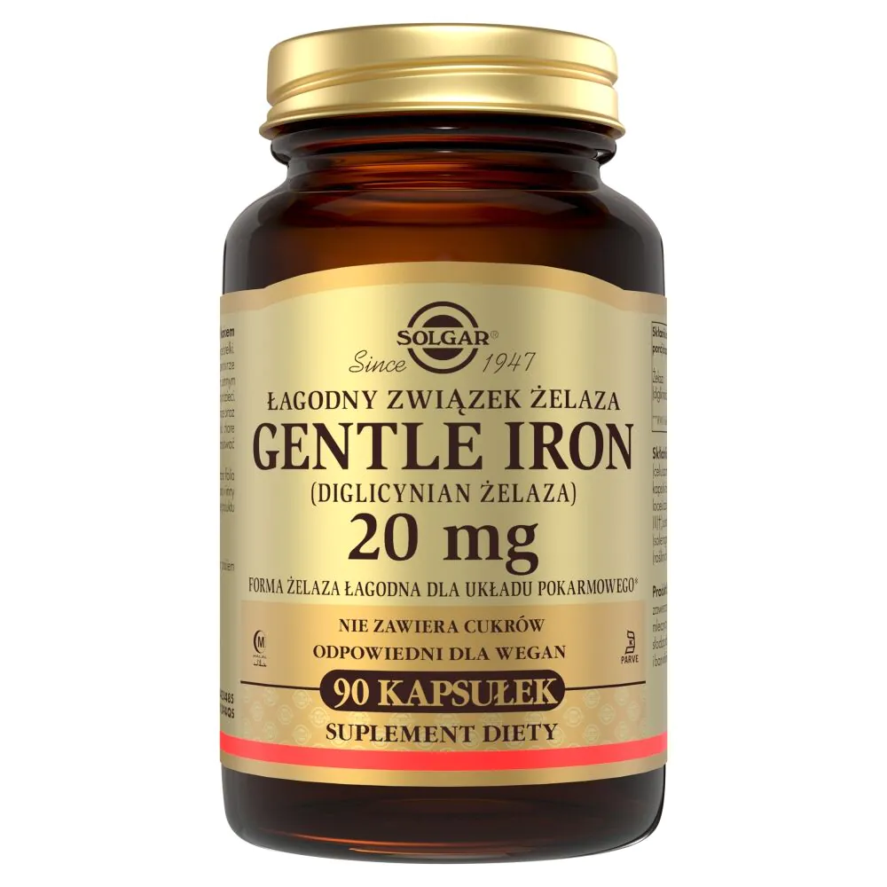 Solgar Gentle Iron Σιδήρου Δισγλυκινικό 20 mg κάψουλες