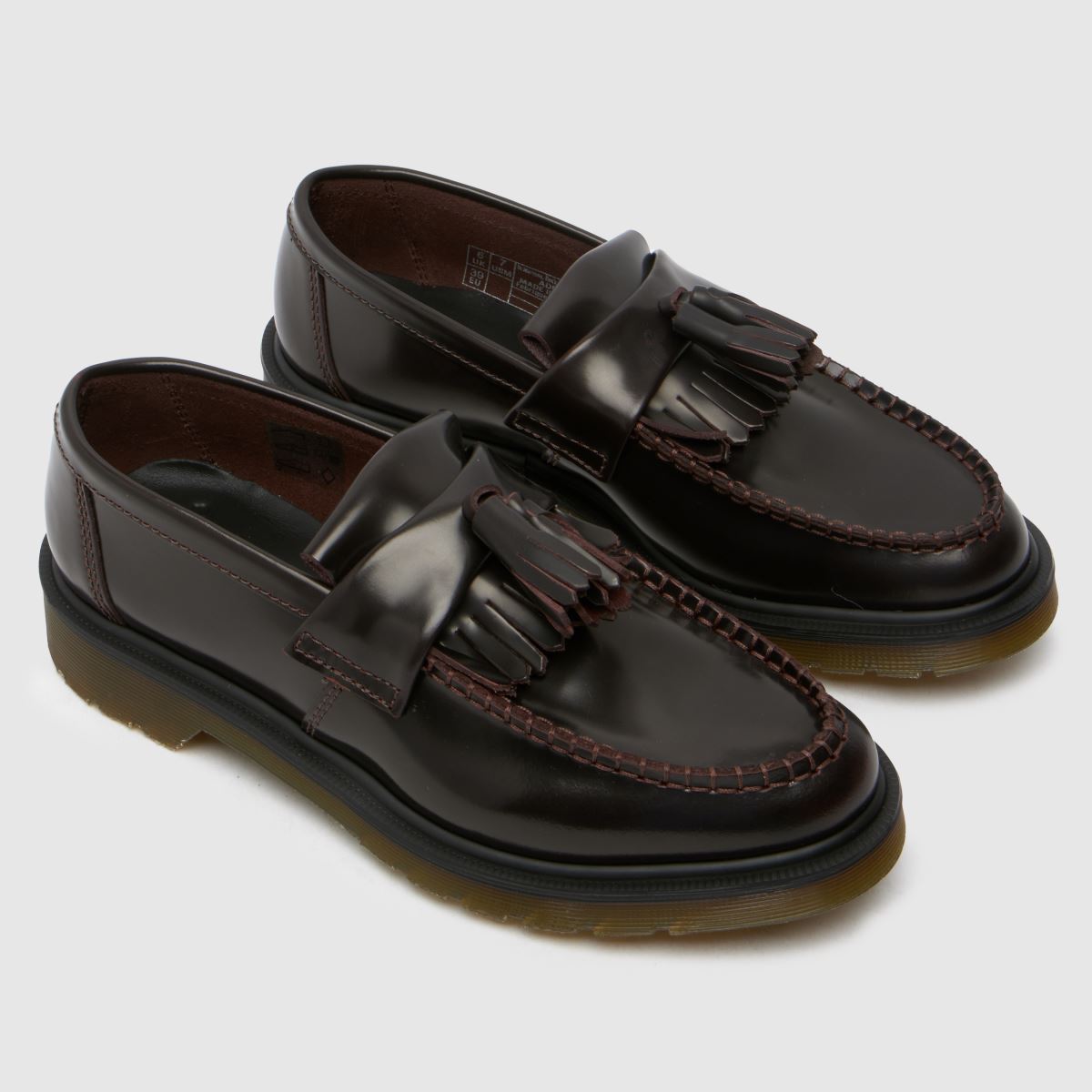 Dr. Martens Adrian Loafer lapos cipő bordó színben
