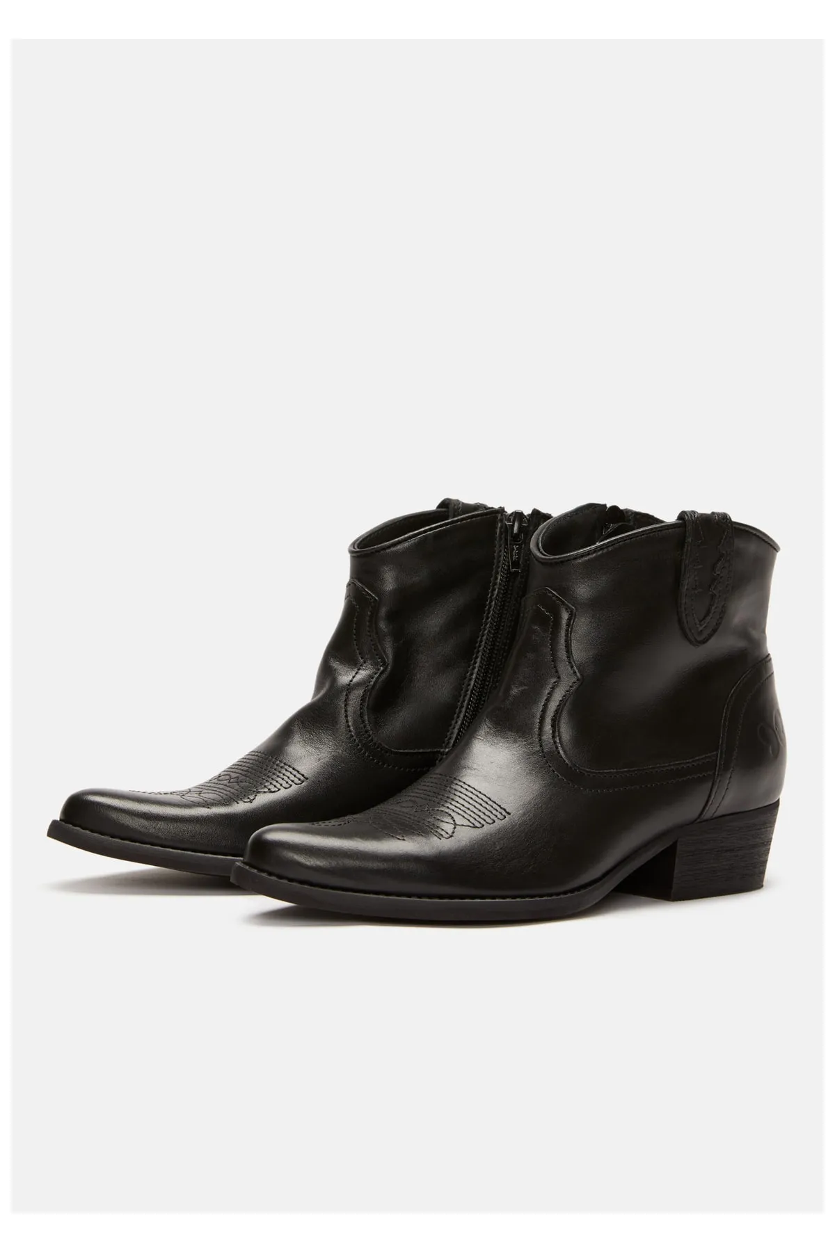 Felmini  Stiefelette - Schwarz - Blockabsatz