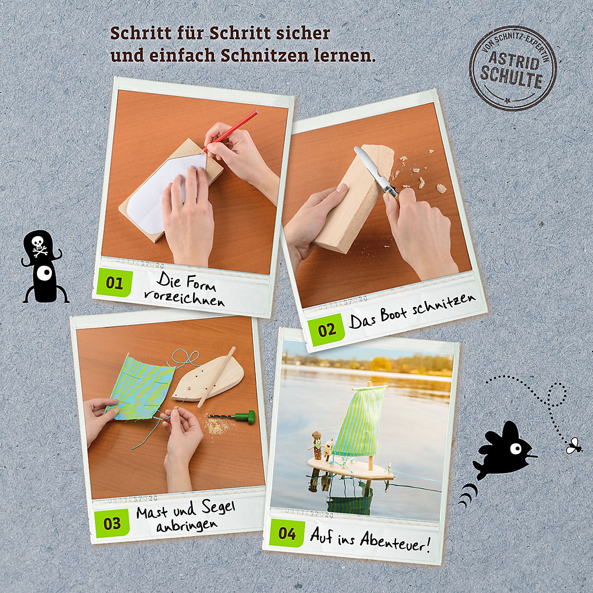 Bastelbox Schnitzen Komplett-Set
