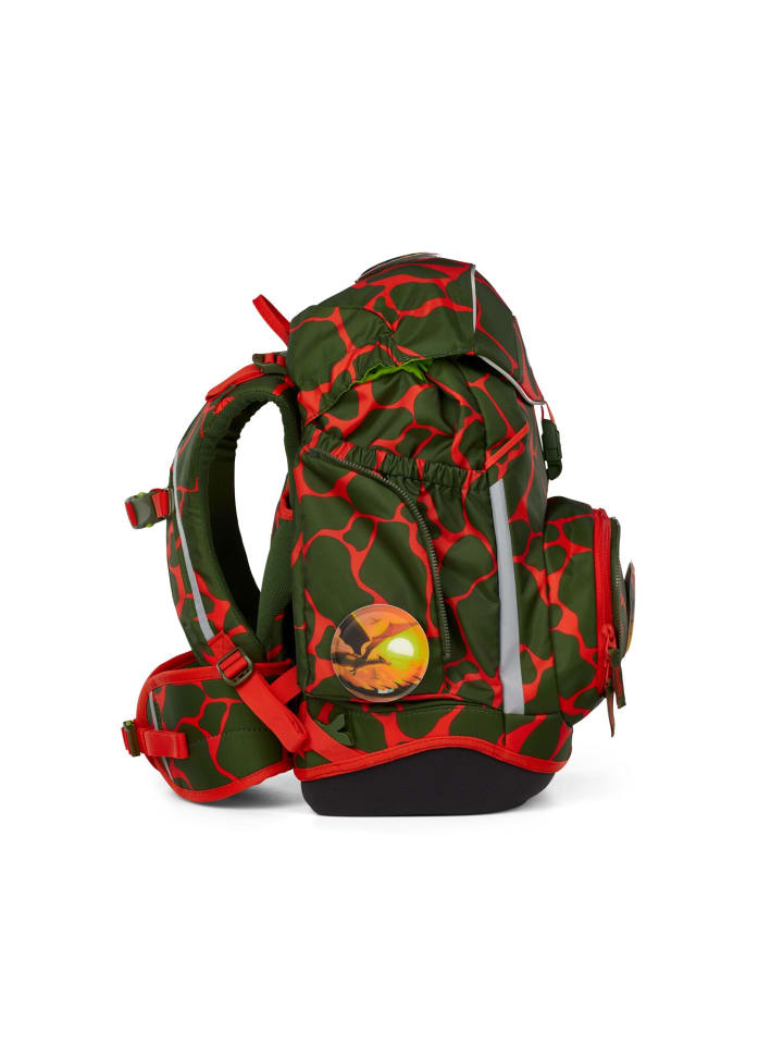 Ergobag Grundschulranzen-Set PACK FeuerspeiBär 7-teilig in Rot/Grün günstig kaufen onesize
