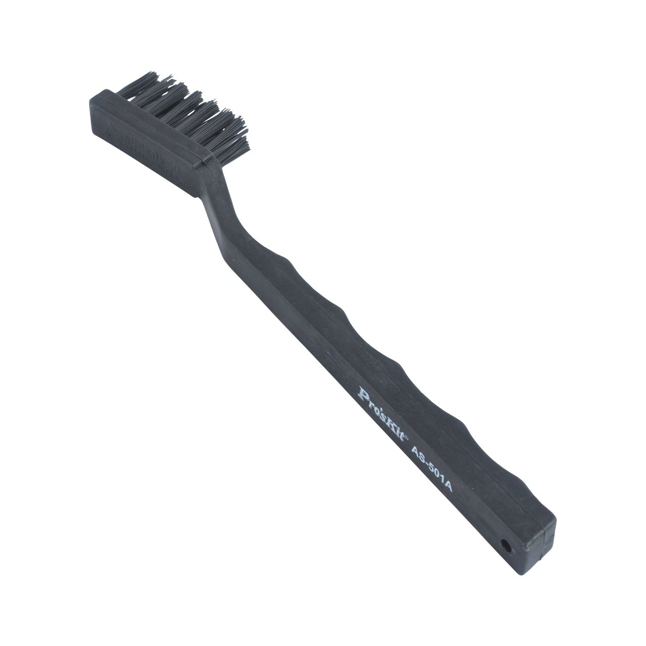 Viwanda Pro'skit Lange Anti Statik Bürste Schwarz (4cm Bürstenkopf, 18cm Gesamtlänge), ESD Bürste