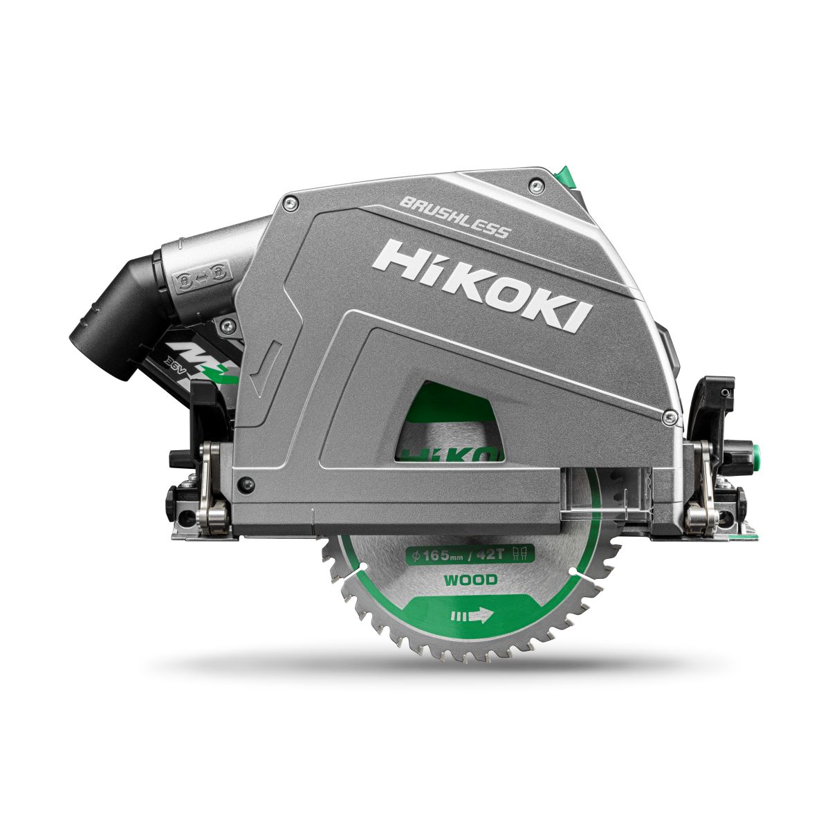 HiKOKI KSC3606DPAWV1Z Akumulatorska krožna žaga 66 mm večvoltna 36V 4,0Ah Li-Ion v HSC IV + ravnilo 1600 mm