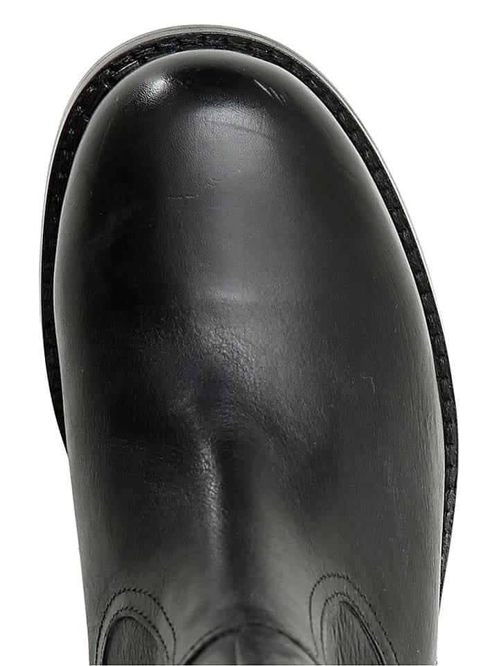 Cafe Noir Leder-Stiefel in Schwarz günstig kaufen 40