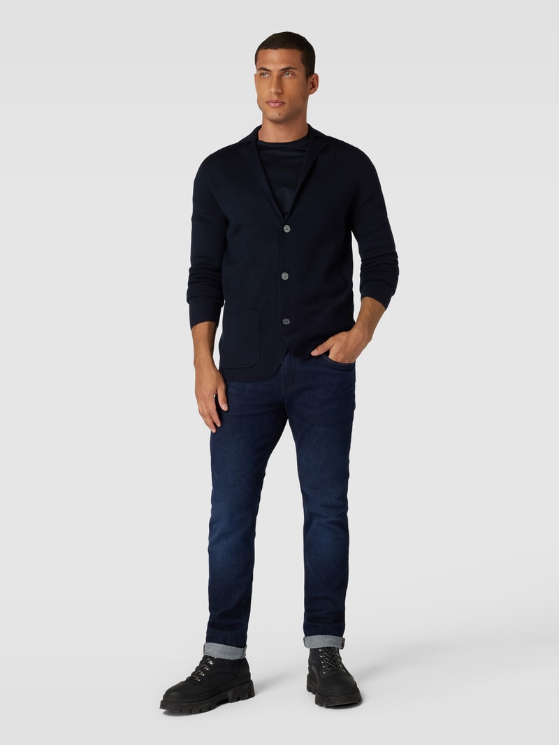 Cardigan mit Knopfleiste in marineblau