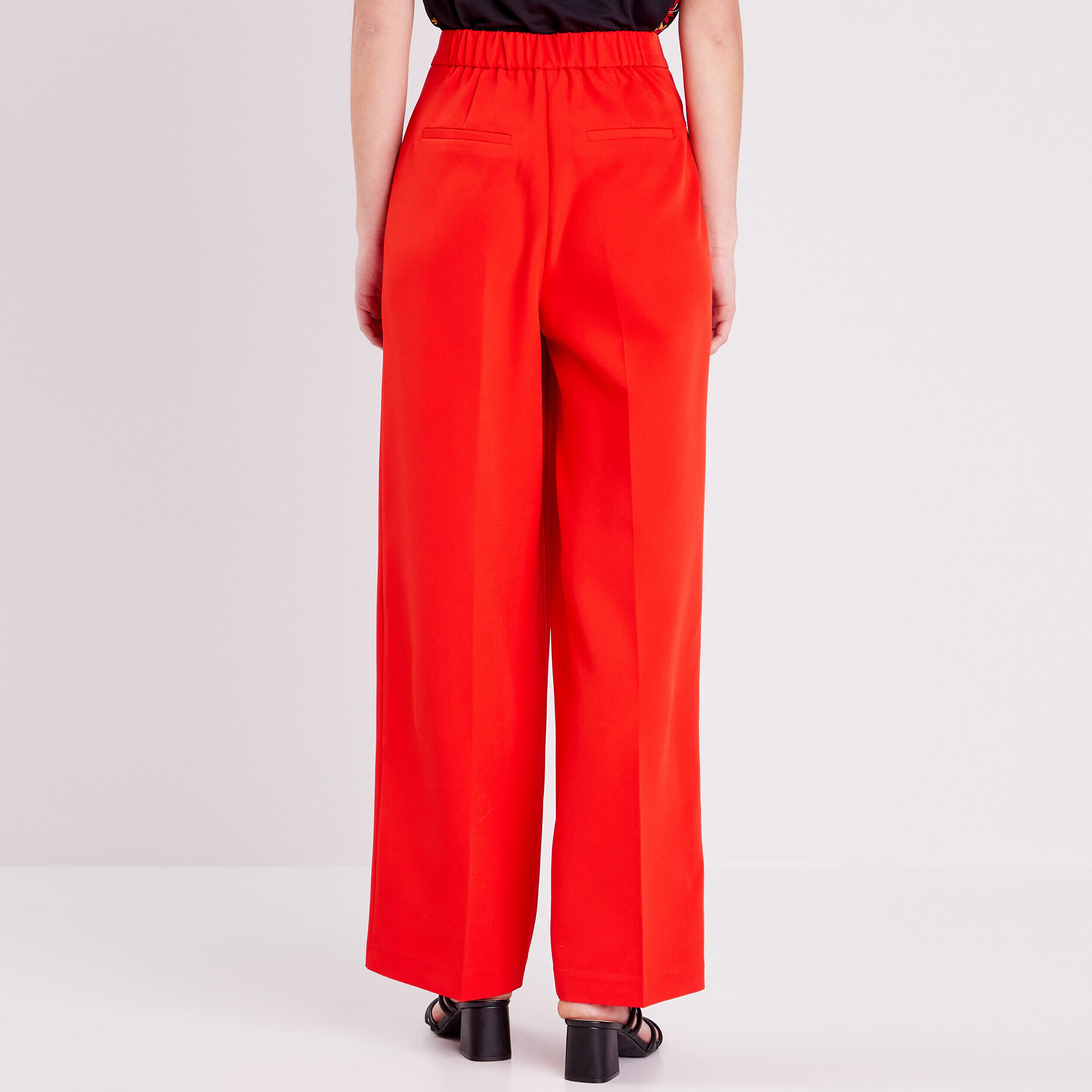 Pantalon bootcut rouge femme | Cache Cache
