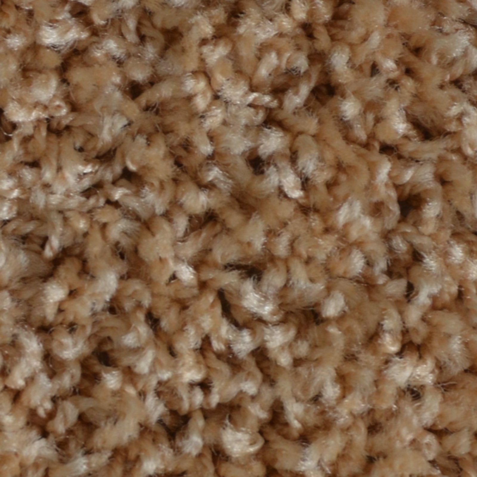 Hochflor-Bettumrandung Barcelona Hellbraun, 3 Größen, Teppichläufer, ideal im Schlafzimmer Floordirekt, Höhe 22 mm, (3-tlg), Shaggy
